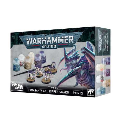 Warhammer: 40K - Tyranids - Termagants and Ripper Swarm + Paints