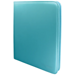 Ultra PRO - 12-pocket Zippered Binder - Vivid Light Blue