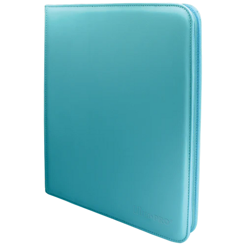 Ultra PRO - 12-pocket Zippered Binder - Vivid Light Blue