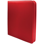 Ultra PRO - 12-pocket Zippered Binder - Vivid Red