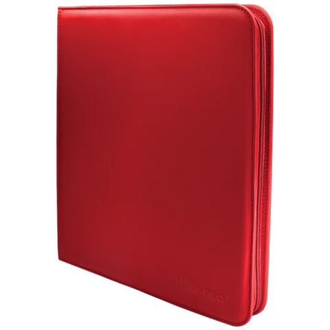 Ultra PRO - 12-pocket Zippered Binder - Vivid Red